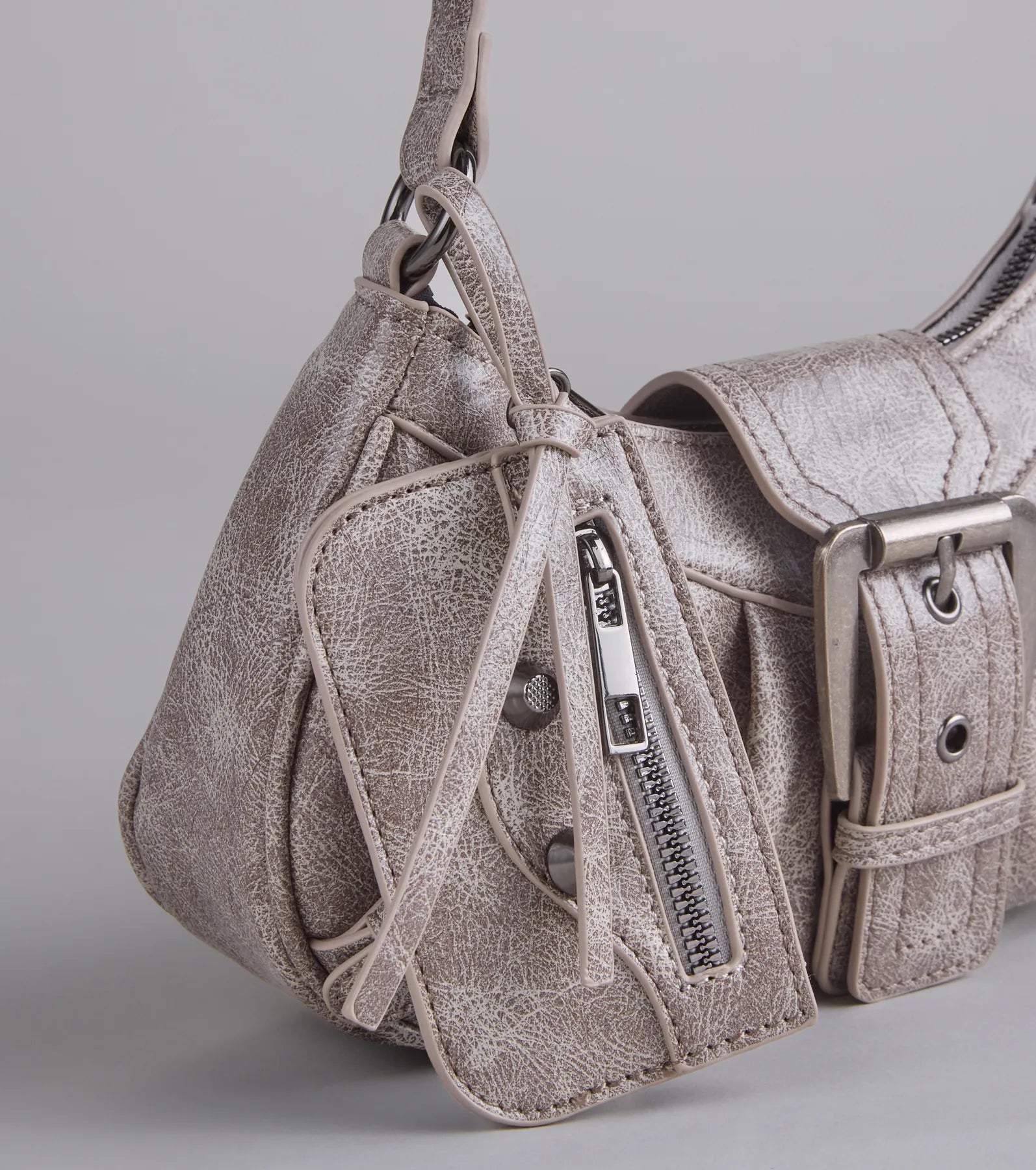 High Rating Buckle Strap Shoulder Bag