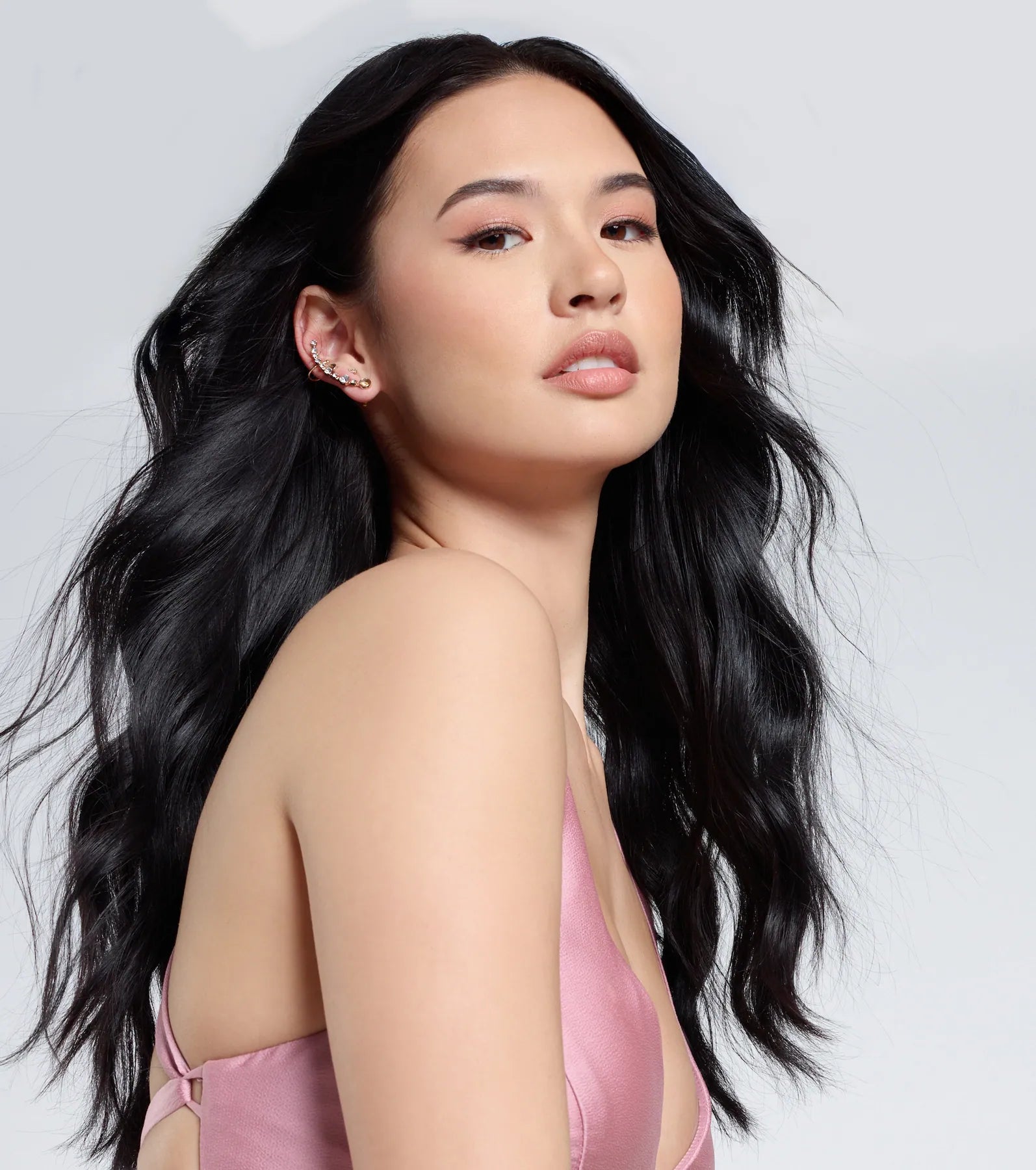 Gorgeous Glam Rhinestone Ear Crawler Set