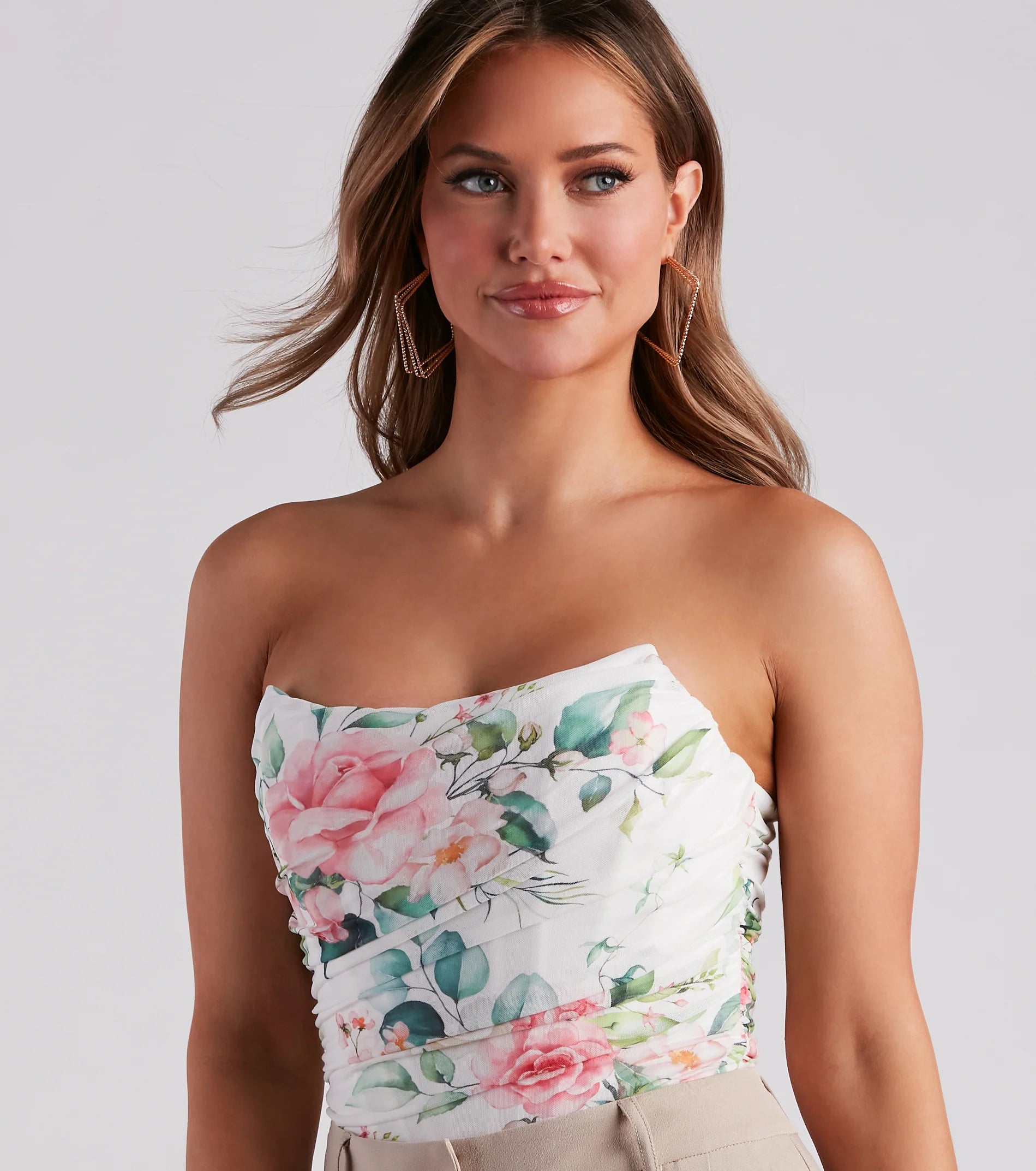 Pretty As Can Be Floral Bustier