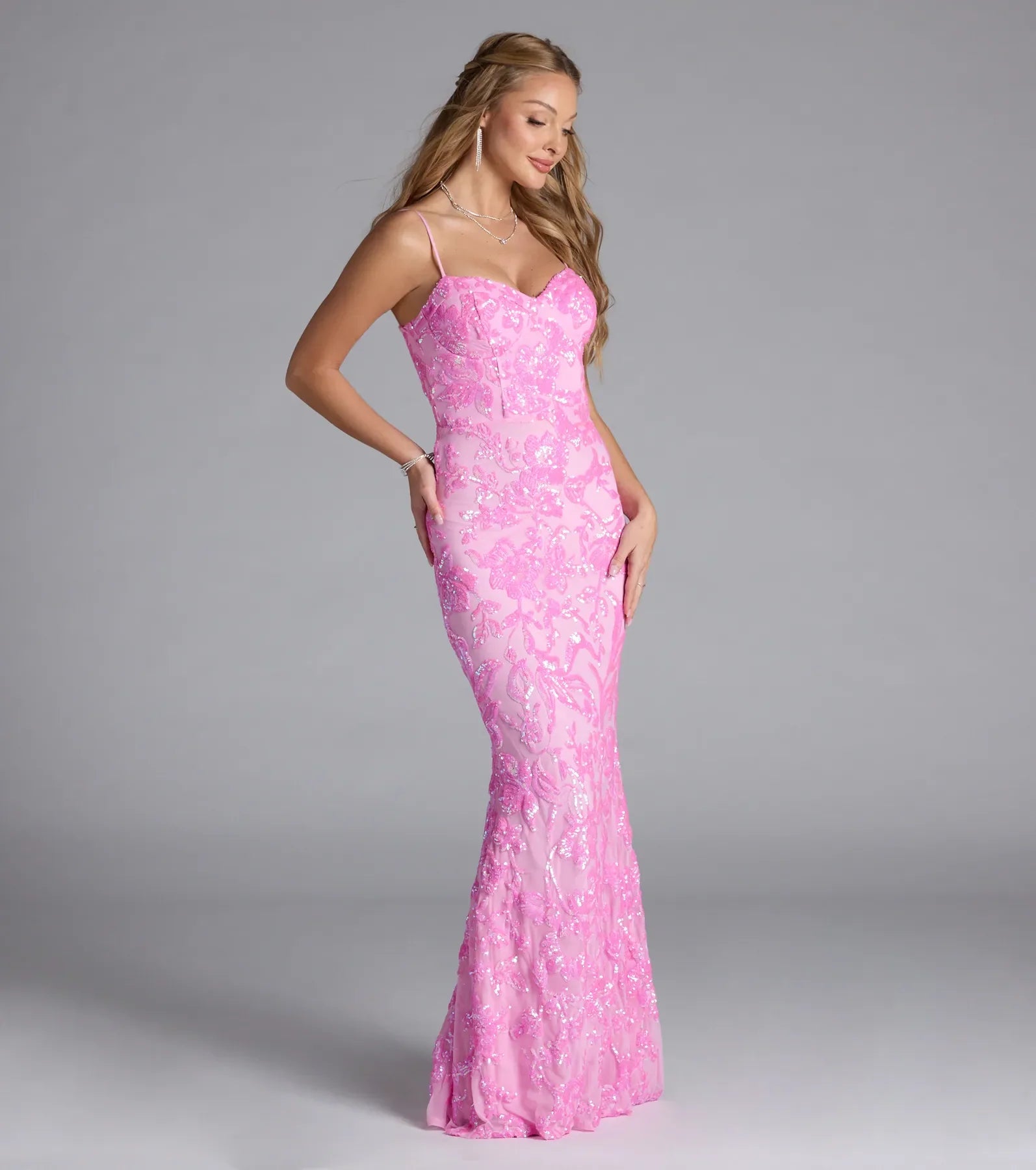 Alandra Sweetheart Mermaid Sequin Formal Dress