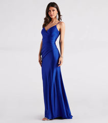 Aubree Formal Satin Mermaid Dress