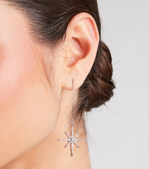 Shooting Star Rhinestone Earrings