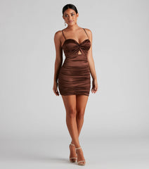 It Girl Energy Satin Mini Dress