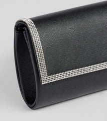 Sparkle Scene Rhinestone Foldover Clutch