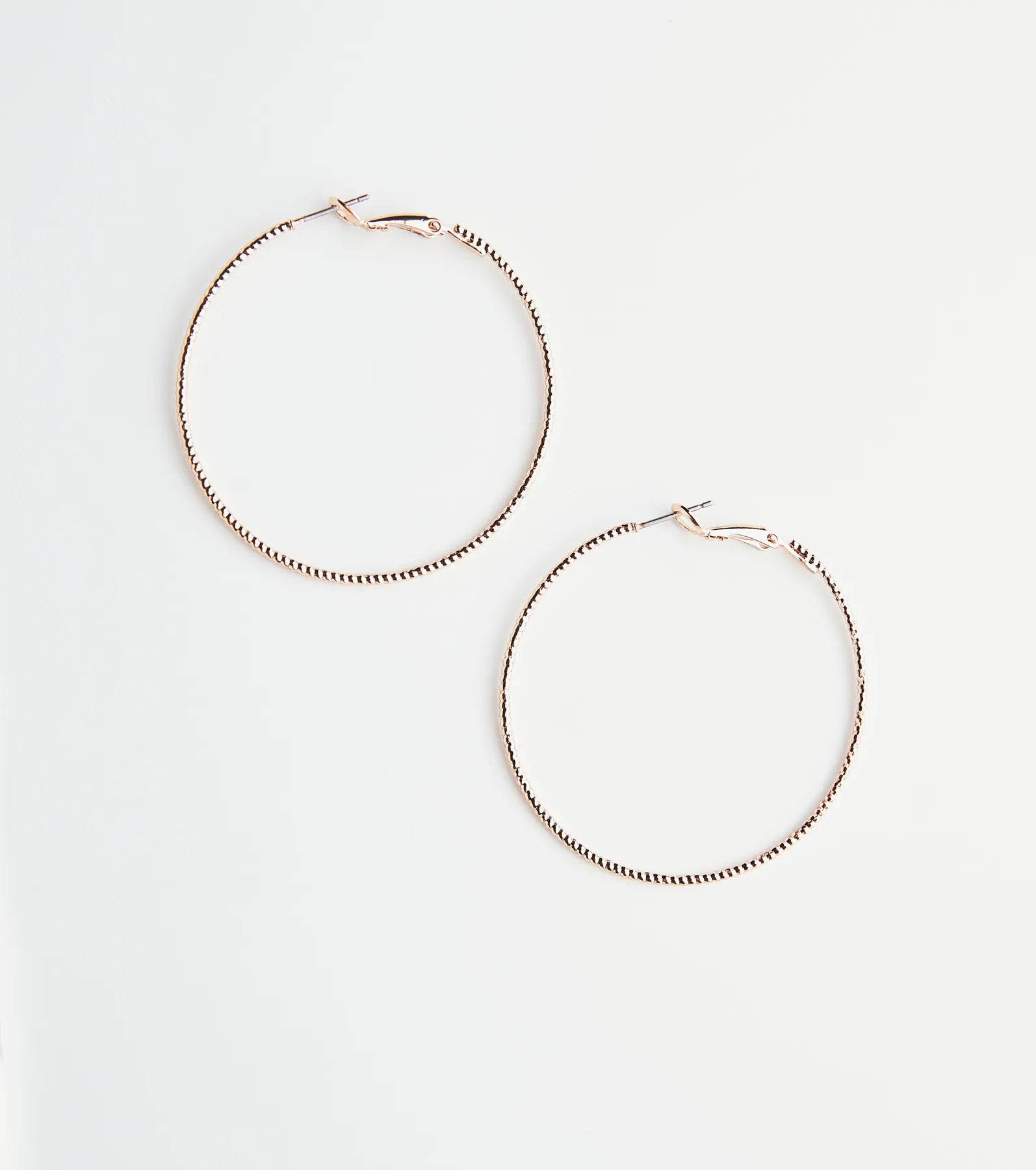 Tiny & Textured Shimmer Hoops