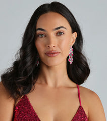 Amp Up The Drama Gemstone Duster Earrings