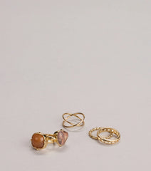 All In The Mix Stone Ring Set
