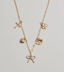 Adorably Glam Multi Charm Necklace