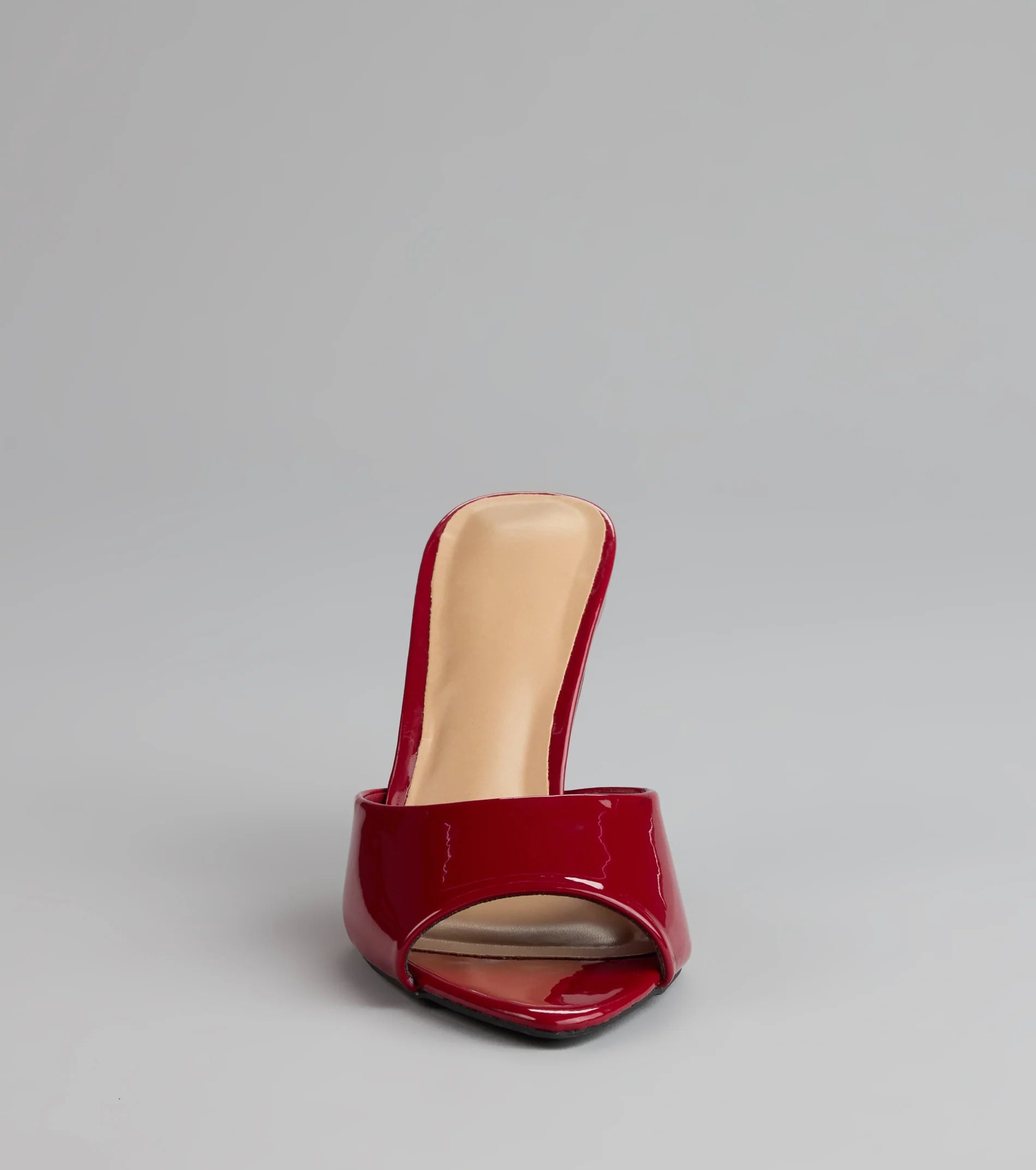 Gloss Point Patent Stiletto Mules
