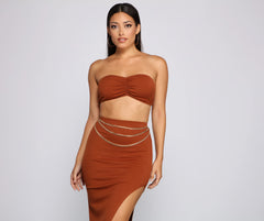Layered Luxe Swag Chain Belt