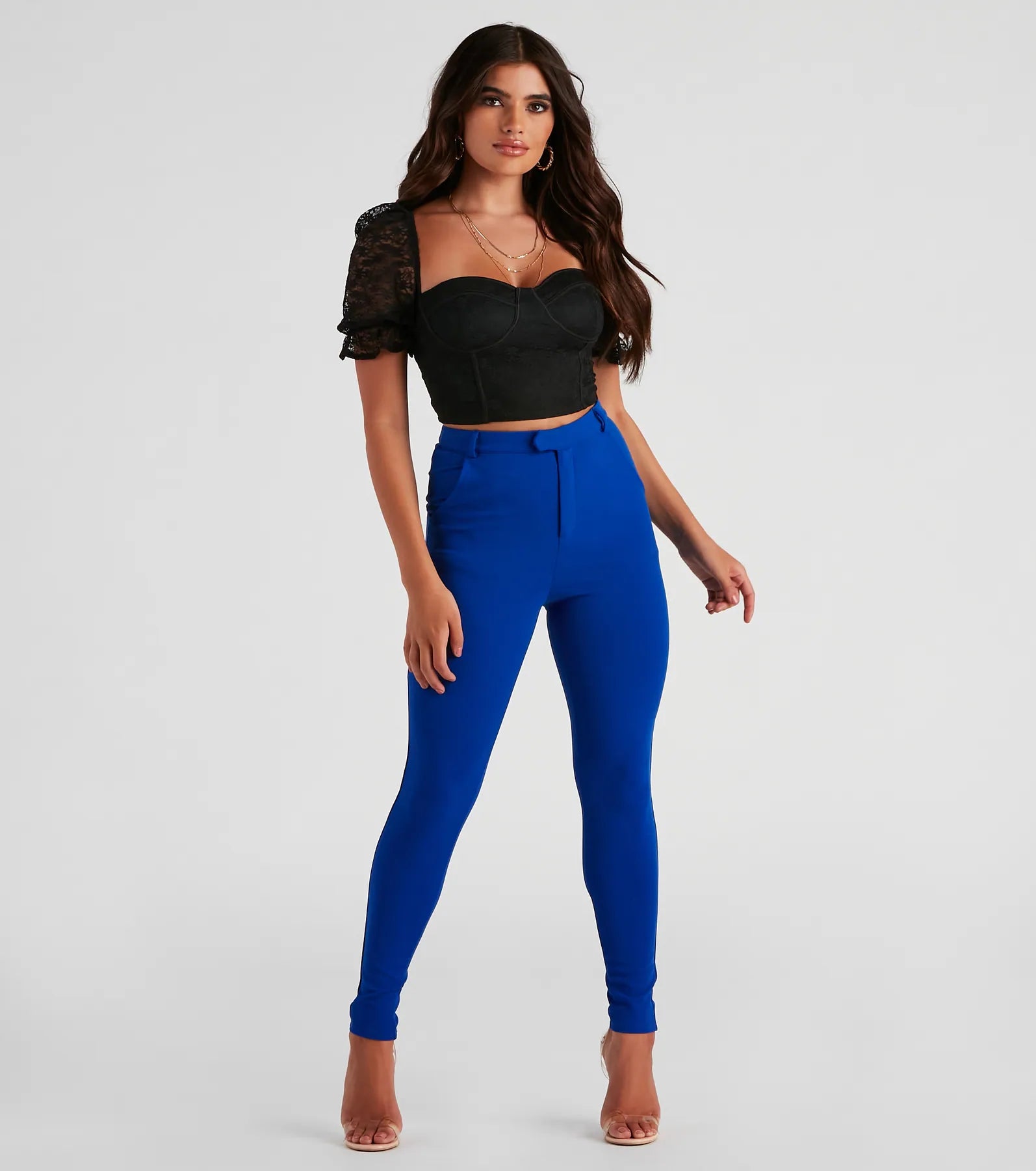 Romance Me Lace Puff Sleeve Bustier