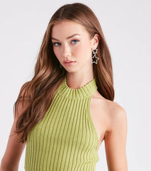 Glow Tonight Rhinestone Star Earrings