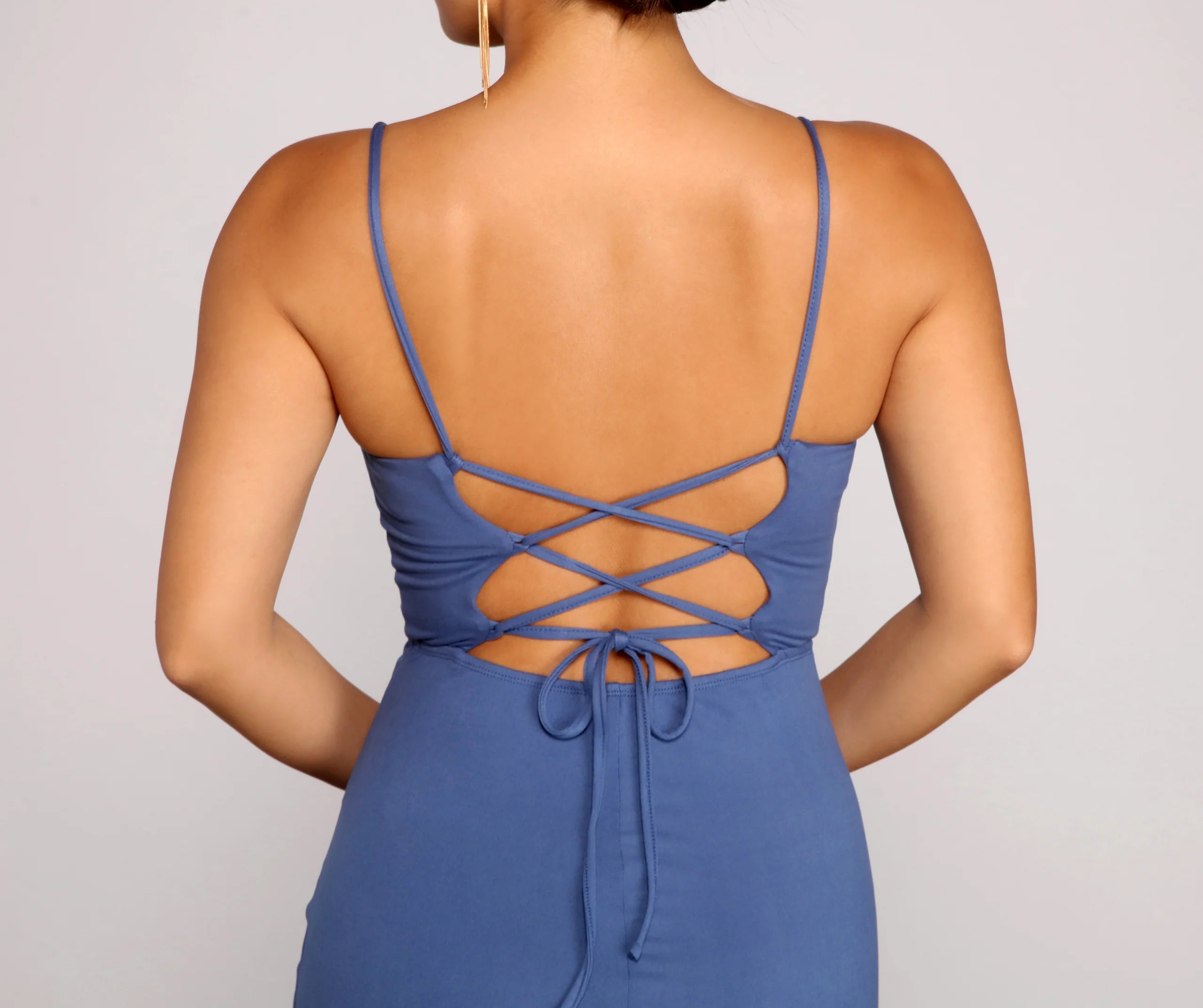 Mesmerizing Beauty Lace-Up Wrap Dress