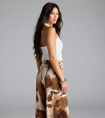 Feelin' The Heat Halter Crop Top