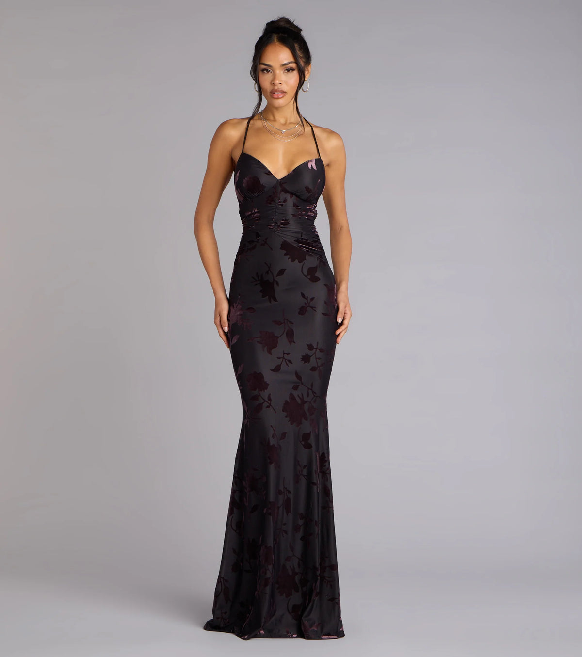 Danica Lace-Up Mermaid Formal Dress