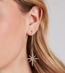 Shooting Star Rhinestone Earrings