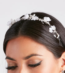 Whimiscal Chic Pearl Floral Headband