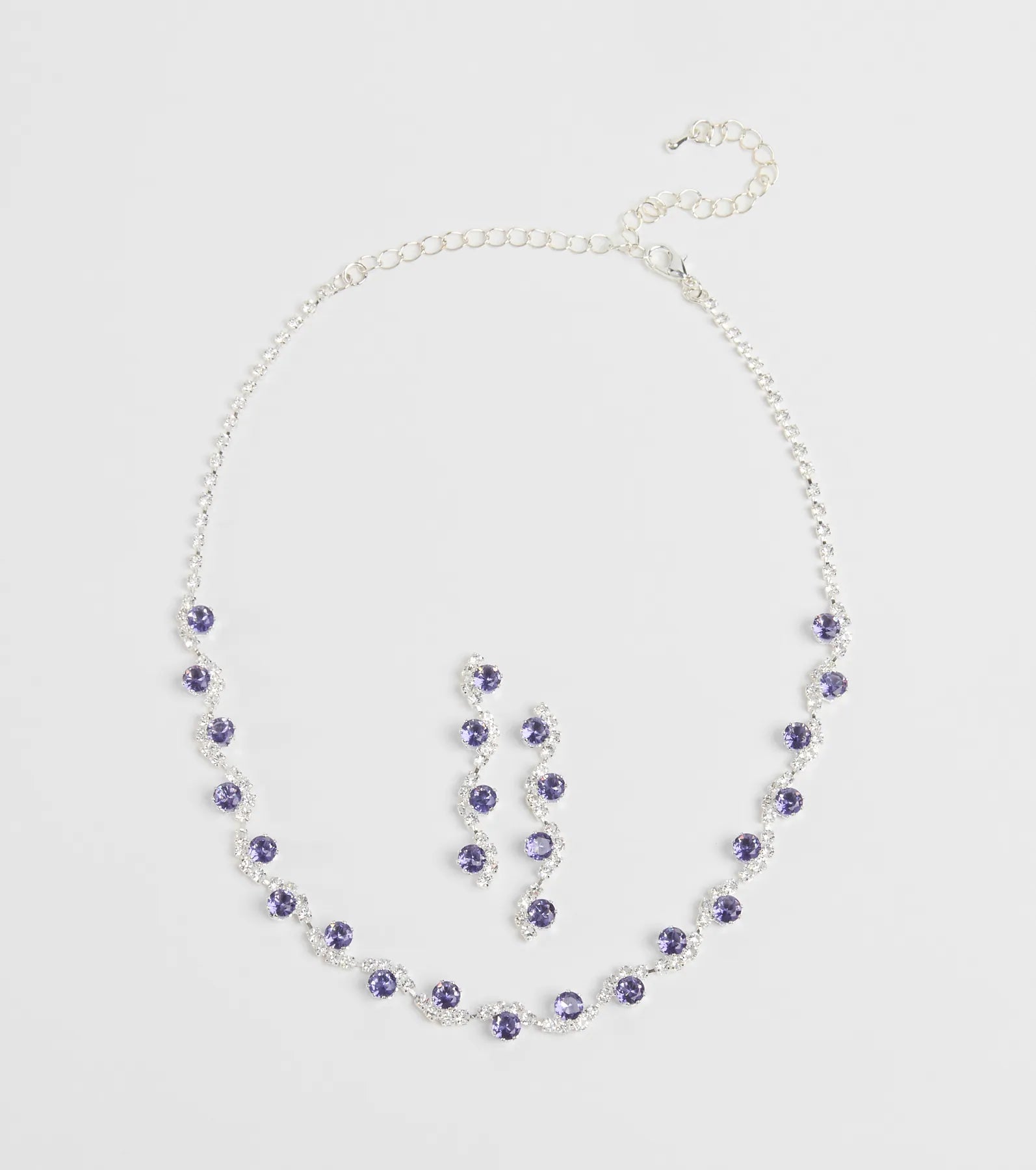 Timeless Luxe Cubic Zirconia Rhinestone Necklace Set