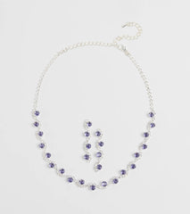 Timeless Luxe Cubic Zirconia Rhinestone Necklace Set