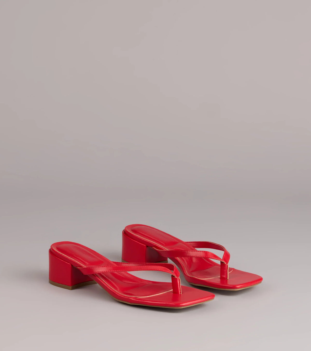 Easy Chic Thong Block Heels