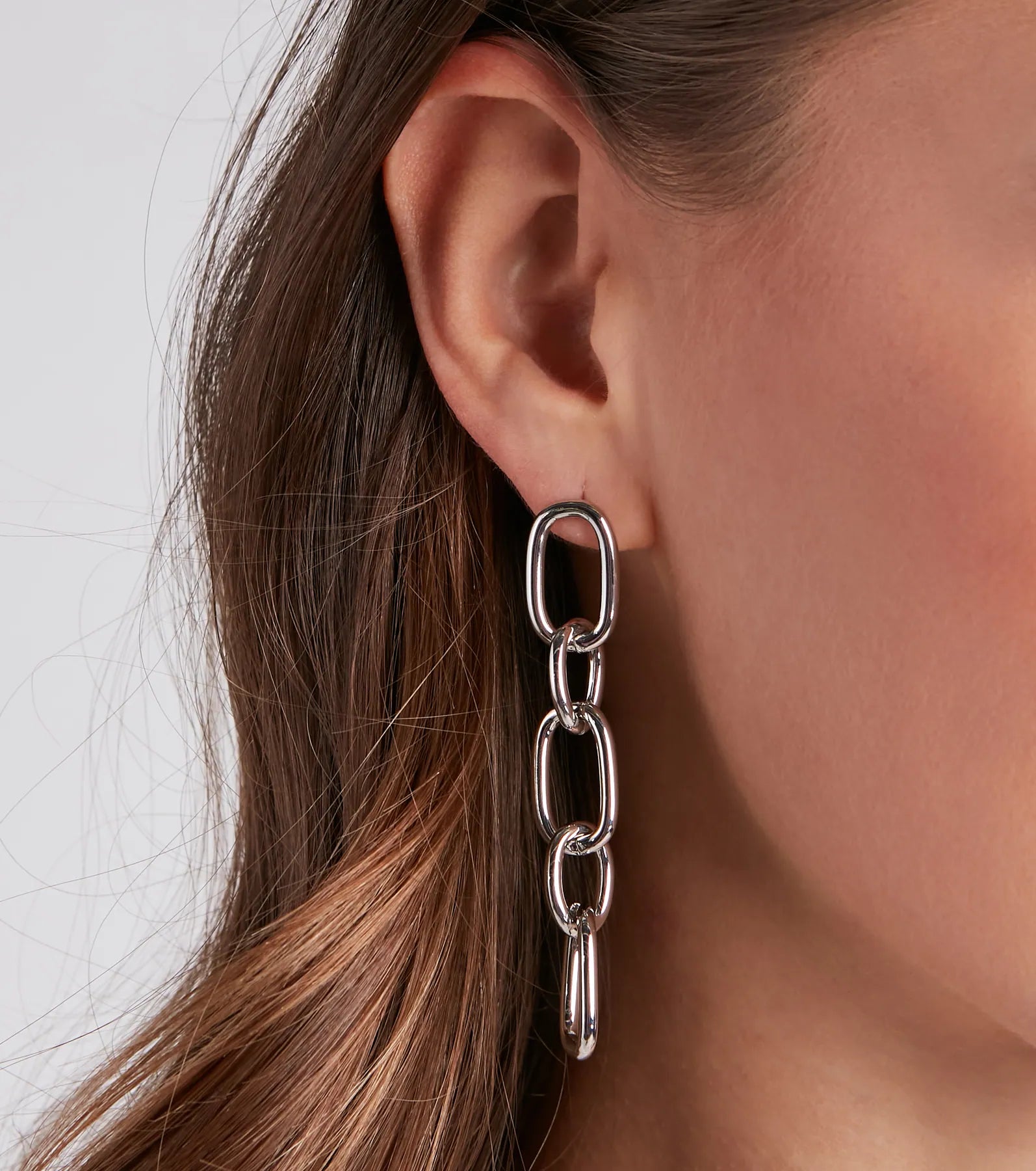 Sleek And Bold Chain Link Earrings