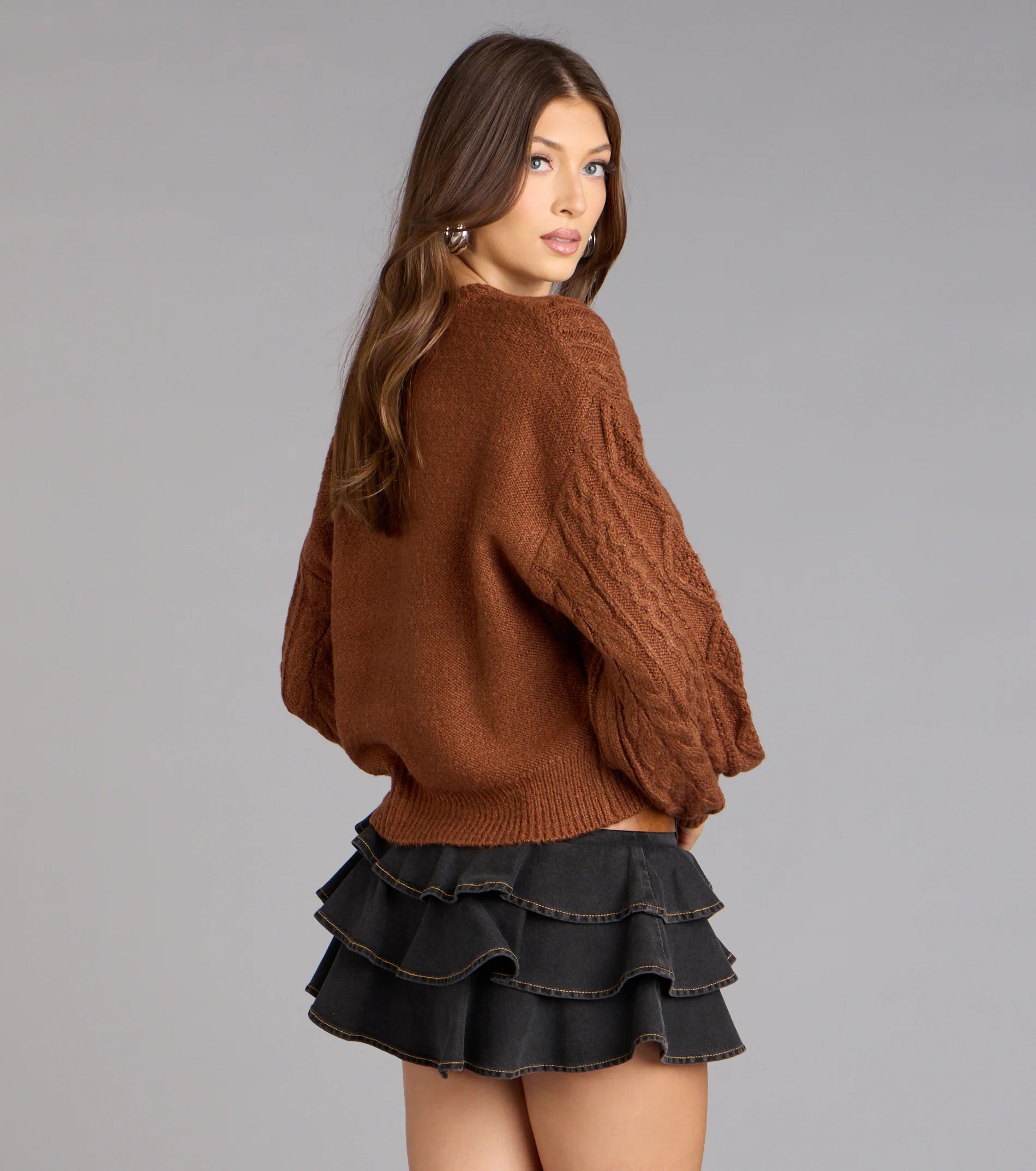 Snuggle Season Cable Knit Sweater