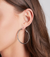 Dazed And Chic Hoop Earrings Set