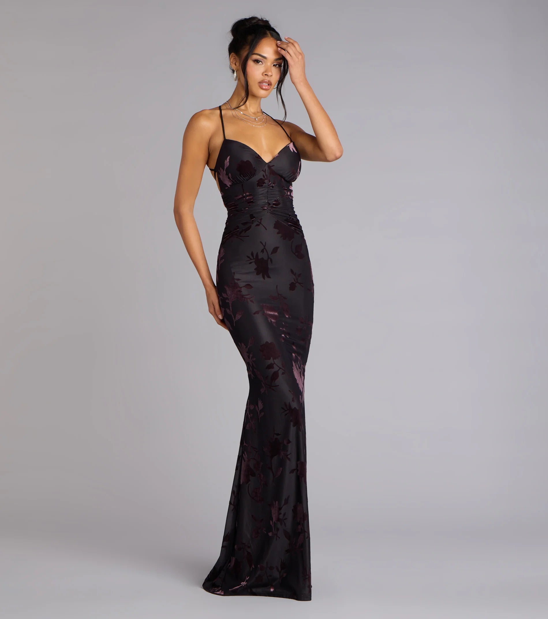 Danica Lace-Up Mermaid Formal Dress