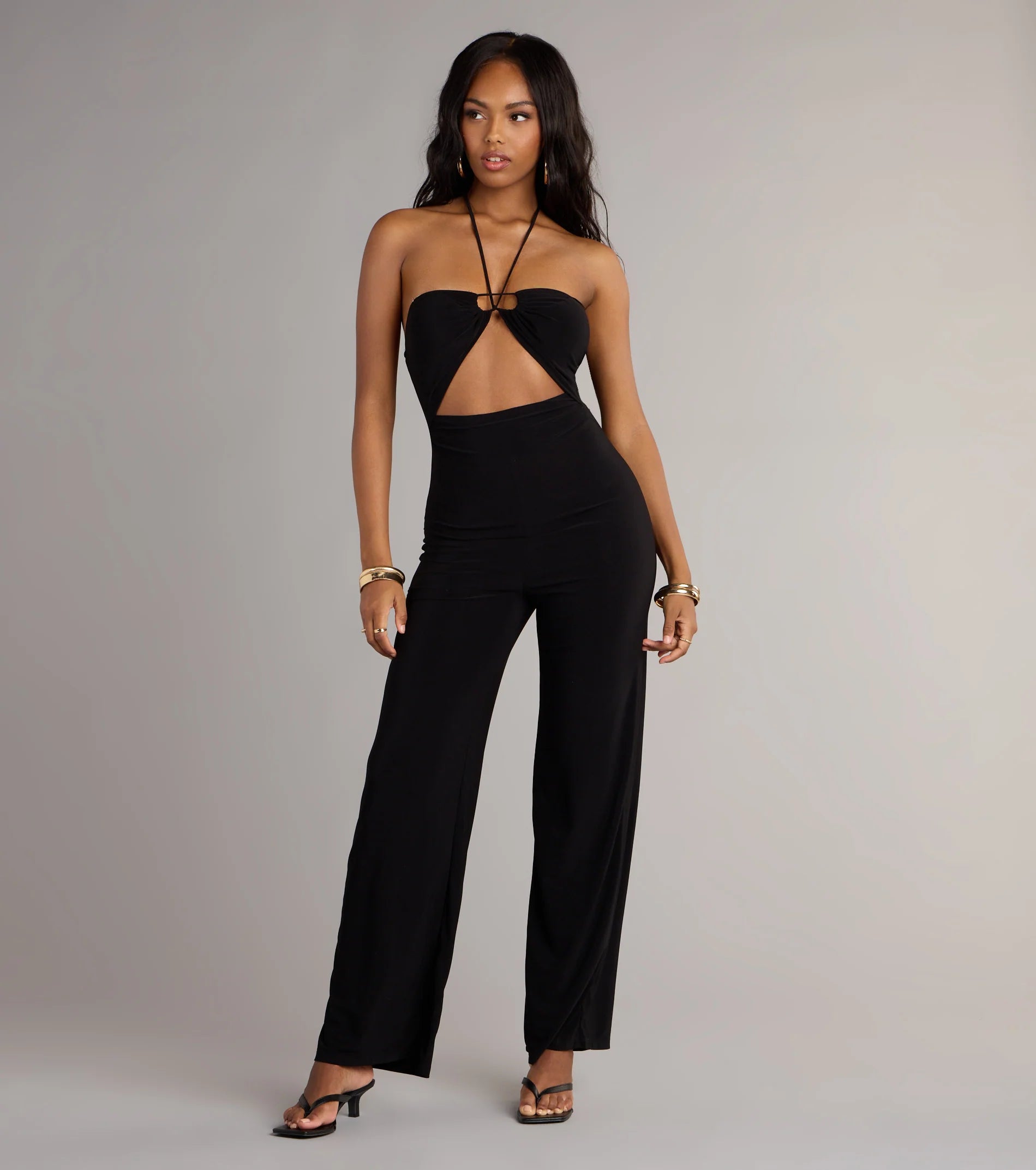 Sleek And Sultry Halter Jumpsuit