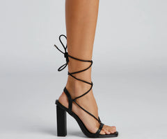 Wrapped In Chic Block Heels