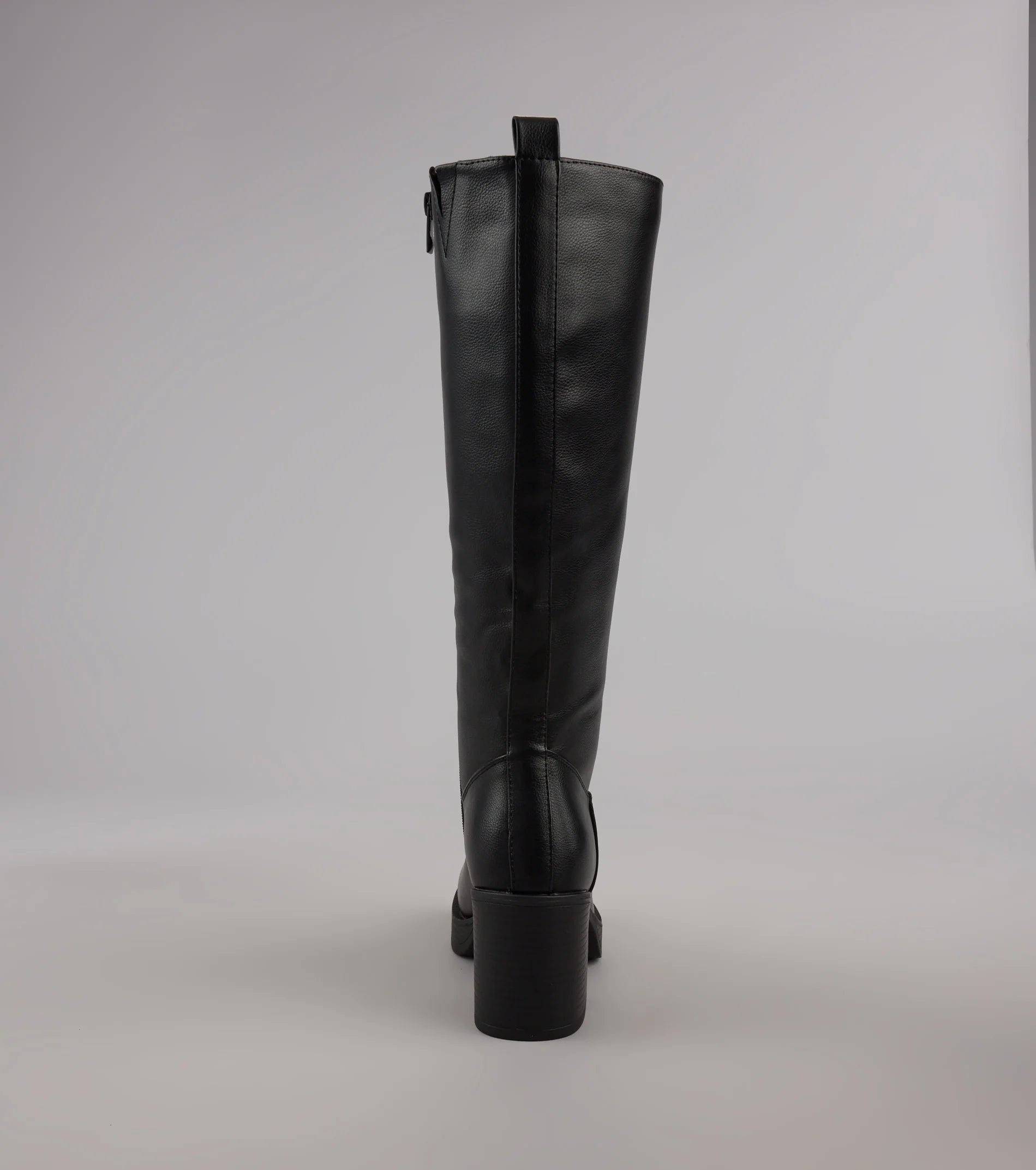 Steppin Up Block Heel Knee High Boots