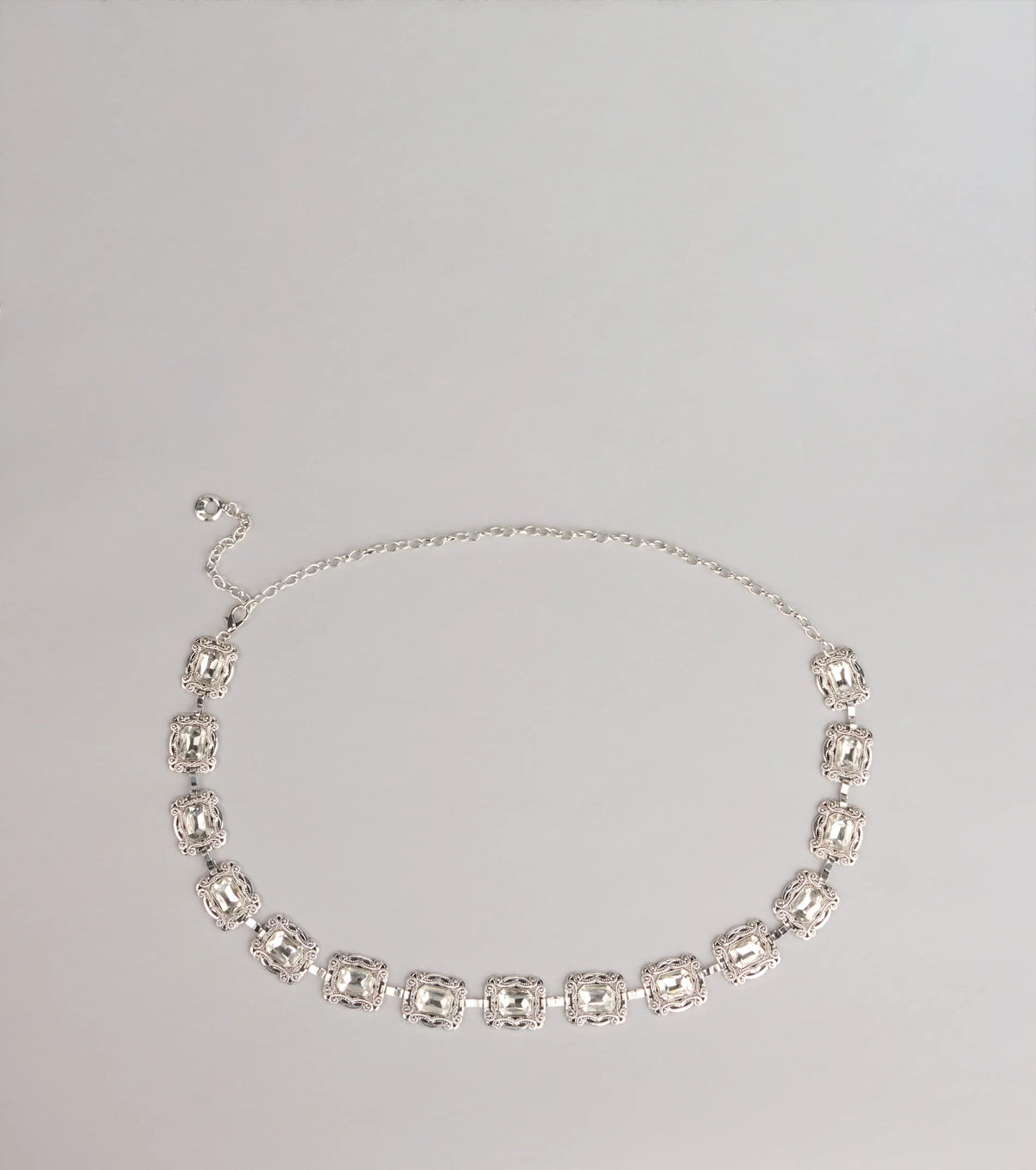 Gem Glow Etched Chain Belt