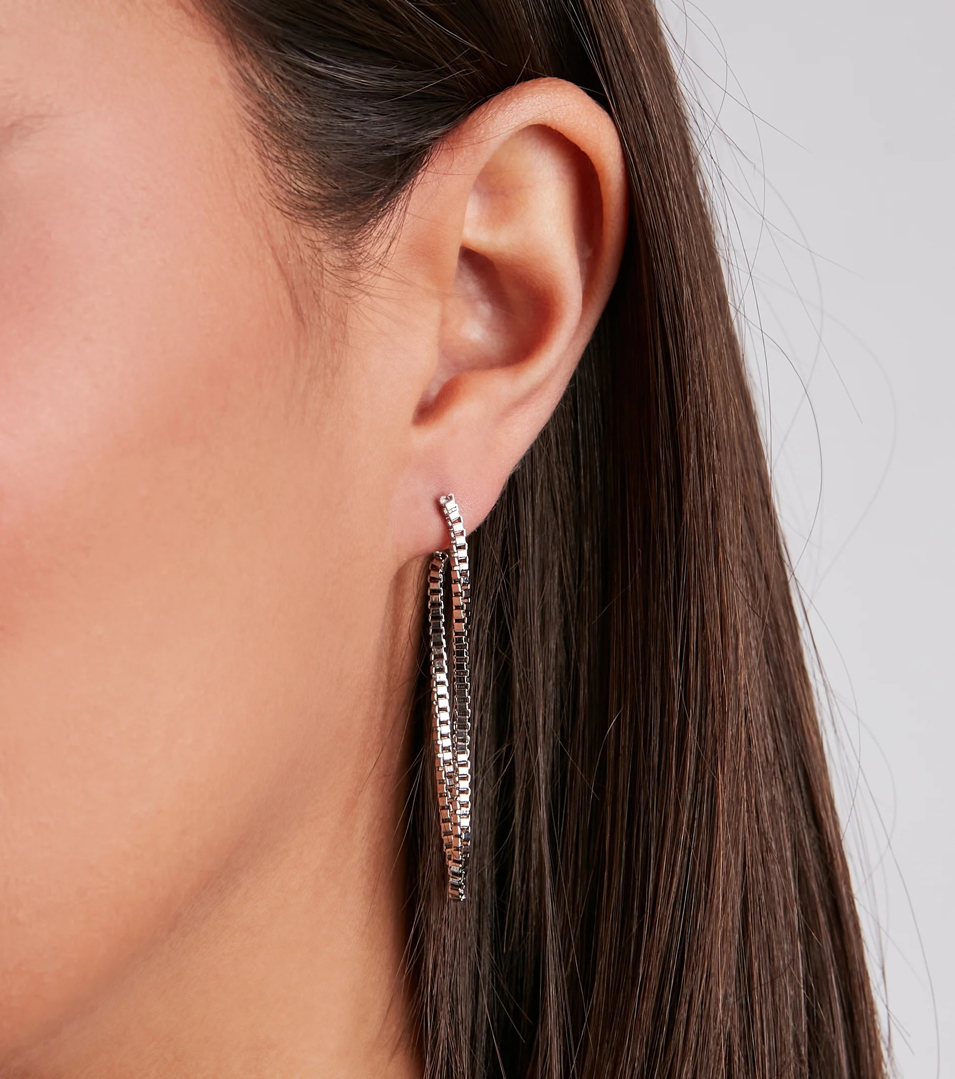 Chain To Chain Three Earrings Set