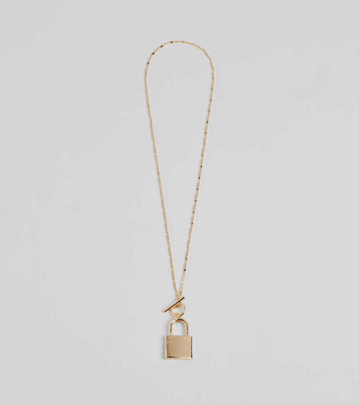 Glam Secret Lock Pendant Charm Necklace
