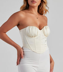 Unveil Satin Sweetheart Bustier