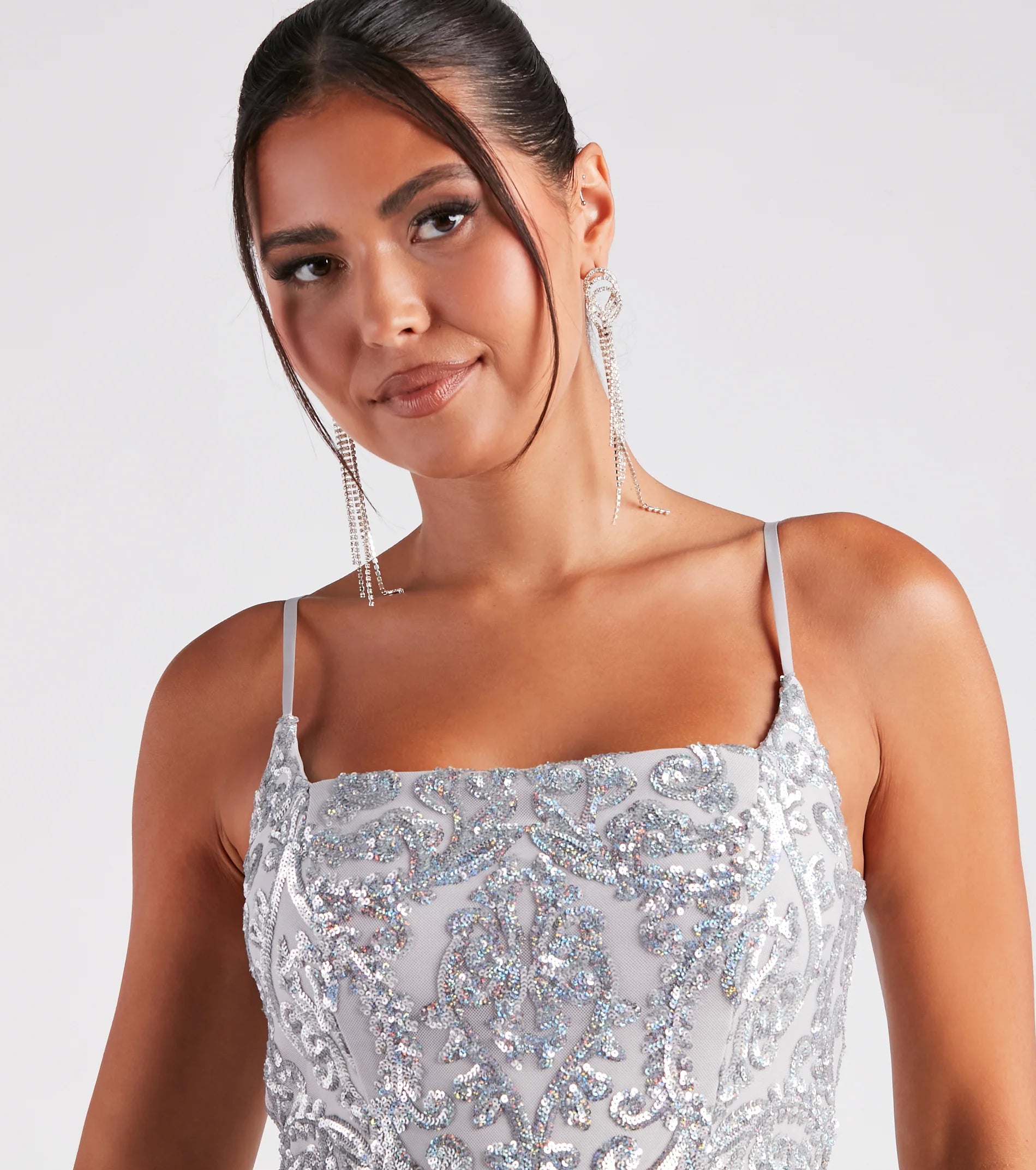 Layla Formal Sequin Bodycon Mini Dress