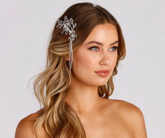 Floral Beauty Rhinestone Hair Comb