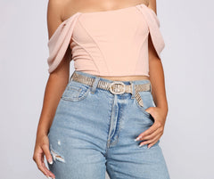 Encircled In Glam Rhinestone Belt