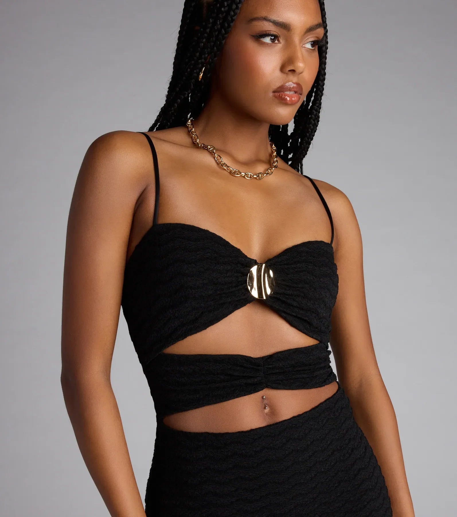 Drama Hour Cutout Mini Dress