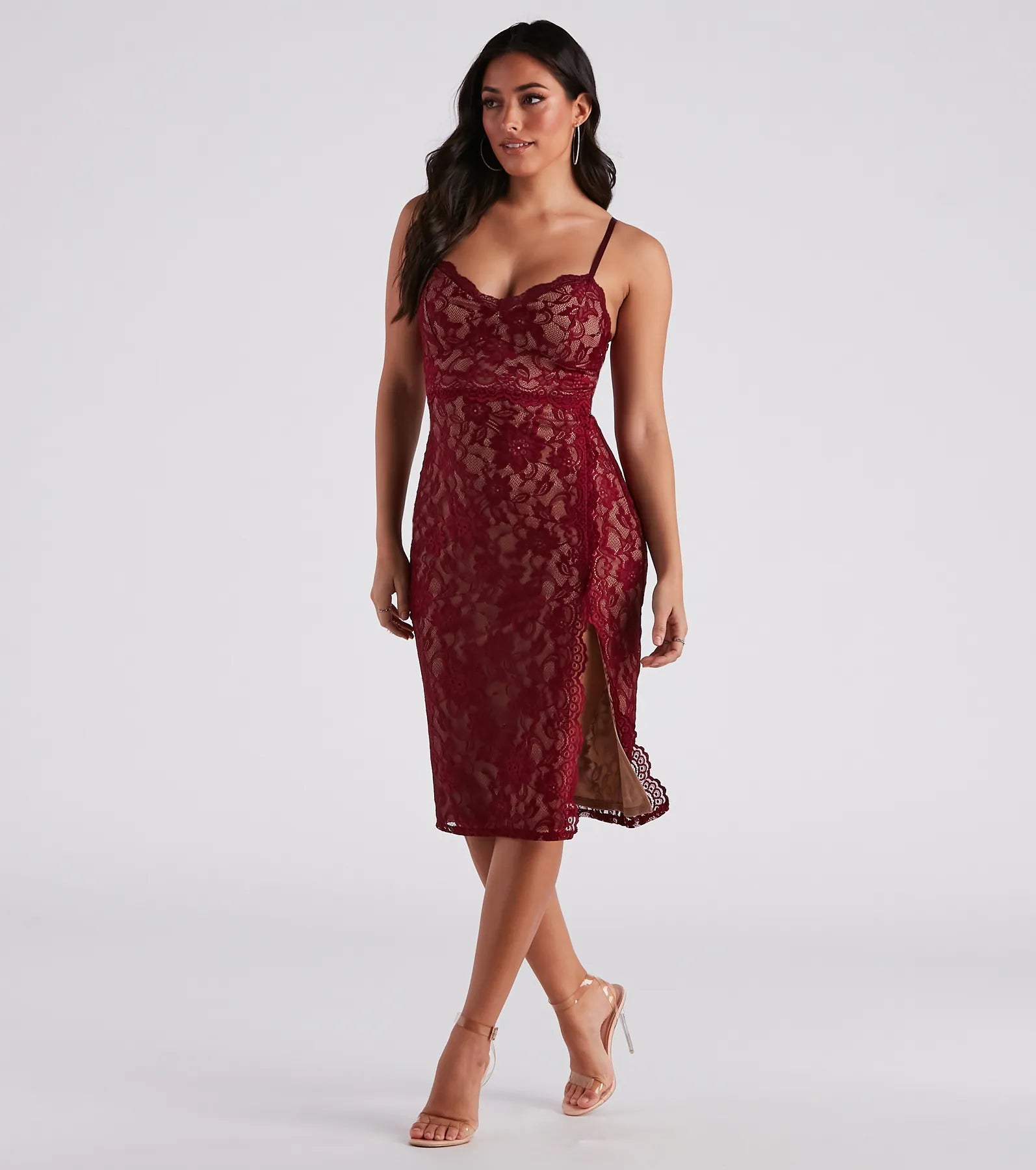 Lovestruck Lace Midi Dress